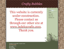 Tablet Screenshot of craftybubbles.com